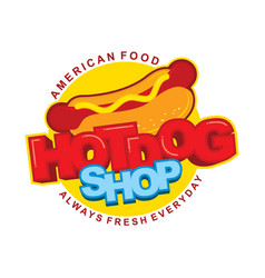 Hot Dog Sticker Design