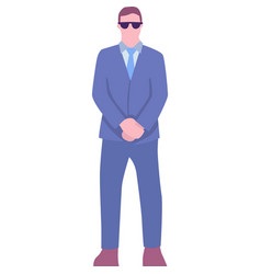 Security Man Guard Agent Icon Isolated