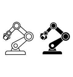 Robotic Icons Black And White