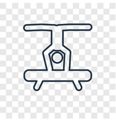 Gymnastic Concept Linear Icon Isolated