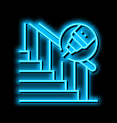 Handrail Repair Neon Glow Icon