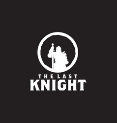 Logo Knight Surrender With Holding A Saber