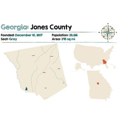 Map Jones County In Georgia