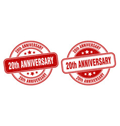 20th Anniversary Stamp Anniversary Label