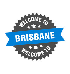 Brisbane Sign Welcome To Blue Sticker