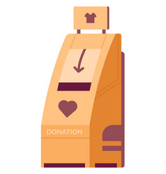 Drop Box For Used Clothes Donations Color Icon