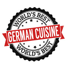 German Cuisine Grunge Rubber Stamp