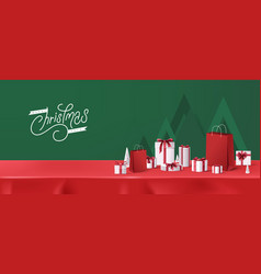 Merry Christmas Banner Red Tablecloth Product