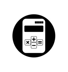 Calculator Icon Rounded Button Style Editable Eps