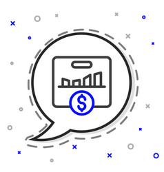 Line Kpi - Key Performance Indicator Icon Isolated