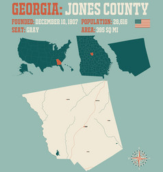 Map Jones County In Georgia