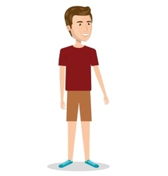 Man character with casual dress Royalty Free Vector Image