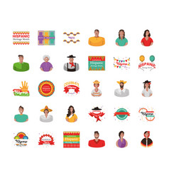 National Hispanic Heritage Month 30 Icon Set