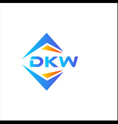 Dkw Abstract Technology Logo Design On White