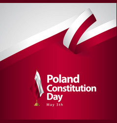 Poland Constitution Day Flag Template Design