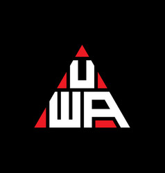 Uwa Triangle Letter Logo Design