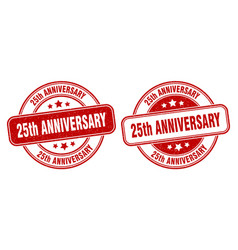 25th Anniversary Stamp Anniversary Label