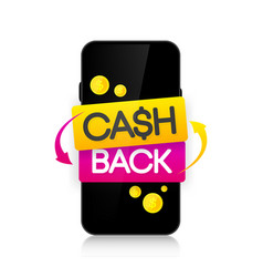 Cash Back Icon Isolated On Screen Device