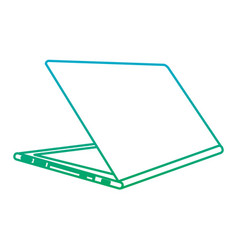 Laptop Computer Sideview Icon Image