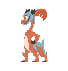 Mystical Fabulous Funny Dinosaur Cartoon Style