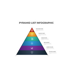 Pyramid Infographic Template With 6 Layers