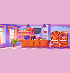 Bakery Shop Interior Cartoon