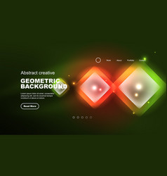 Abstract Background Landing Page Geometric Shape