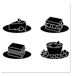 Food Trends Glyph Icons Set