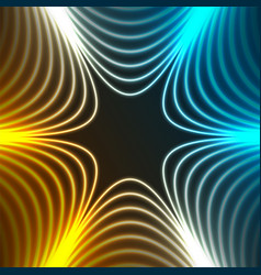 Blue And Orange Neon Concept Stars Abstract