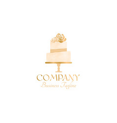 Gold Cake Logo Design