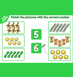 Match Pictures With The Correct Number Math Game