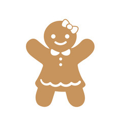 Gingerbread Girl Christmas Icon Holiday Winter