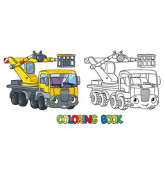 Funny Telescopic Boom Lift Car Coloring Book