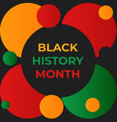 Flat Black History Month Social Media Post