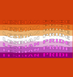 Lesbian Pride Flag Symbol Of The Lgbt Community