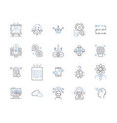 Organizational Development Outline Icons