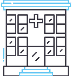 Dispansary Line Icon Outline Symbol