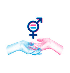 Equality Gender Symbol Art Collage