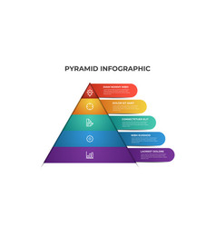 Pyramid Infographic Template With 5 Levels