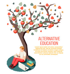 Alternative Education Isometric Composition