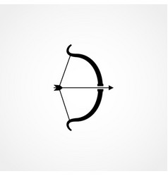 Bow And Arrow Icon On White Background