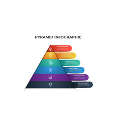 Pyramid Infographic Template With 6 Levels