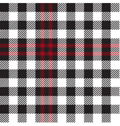 Red Black White Checkered Plaid Pattern