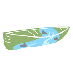 River Canoe Cut Out