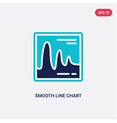 Two Color Smooth Line Chart Icon From Business