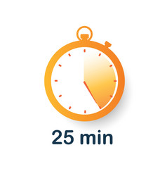 25 Minutes Clock Icon