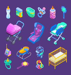 Baby Accessories Isometric Set