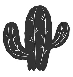 Black Cactus Cut Out