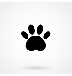 Cat Paw Icon On White Background