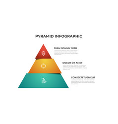 Colorful Pyramid Infographic Template With 3